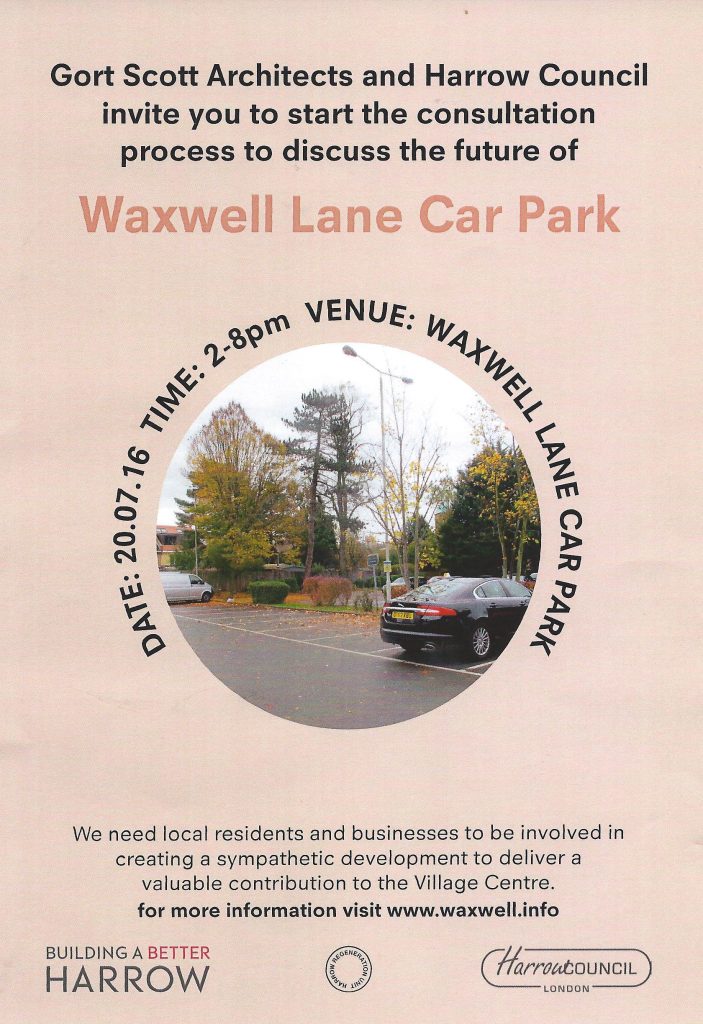 WaxwellLane Car Park'consultation'