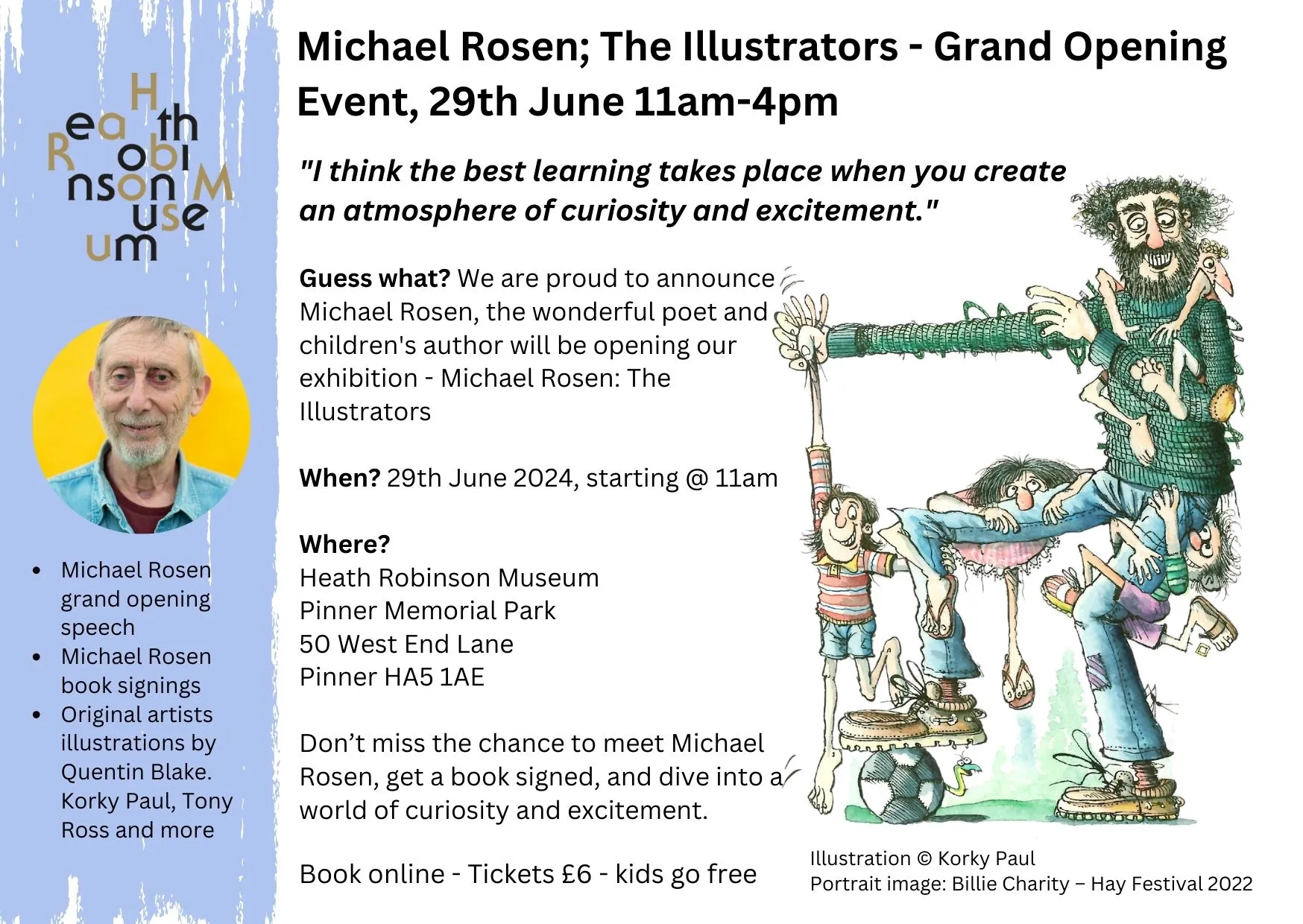 Michael Rosen - Launch Date